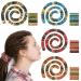 4 Pcs Spiral Lock Hair Tie Dreadlock Accessories Loc Hair Accessories Bendable Hair Bands Iron Wire Ponytail Holders Colorful Dreadlock Hair Tie for Women Men Thick Curly Hair with 4 Bags