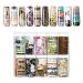 Makartt 10 Sheets Nail Foil Transfer Sticker Kit Newspaper Style Decorations Nail Print Self-Adhesive Transfer Foils Nail Art Nail Supplies 1 Box Magazine