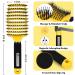HIPPIH Detangling Brush 2 Pack - Boar Bristle Hair Brush for Women, Men & Kids - Ideal for Wet or Dry Hair - Adds Shine and Smoothness - Green - Buy Online on GoSupps.com