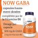 Now Foods GABA (Gamma-Aminobutyric Acid) Vitamin B6 High Dosed 500 mg 200 Vegetable Capsules Laboratory Tested Soy Free Gluten Free Vegetarian - Buy Online on GoSupps.com