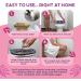 Peach Care Collapsible Sitz Bath Seat & Yoni Steam Herbs - Over Toilet Vaginal Bowl Steamer for Hemorrhoids & Postpartum Care - White Pink & Black - Buy Online on GoSupps.com