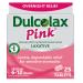 Dulcolax Pink Overnight Relief Stimulant Laxative Bisacodyl 5 mg Comfort Coated Tablets 25 Count