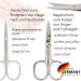 Buy Three Swords Germany 6 pcs Manicure Set 'Genova' - Premium Synthetic Leather Nail Care Kit with Scissors Clippers and Tweezers - International Shipping Available - Buy Online on GoSupps.com