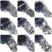 Nail Foil Transfer Stickers - 20 Rolls Lace & Floral Designs in Black and White - DIY Nail Art Decorations for Women - Buy Online on GoSupps.com
