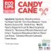 Eco Lips Organic Candy Cane Moisturizing Lip Balm - Organic Coconut Oil and Sunflower Wax - Soothe Moisturize Dry Cracked and Chapped Lips - 100% Plastic-Free Plant Pod Packaging - Made in USA - Buy Online on GoSupps.com