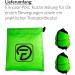 Diabolo UV Glow Poi - Green Angel Wings | Soft Spiral Poi for Beginners & Professionals | 60cm International Shipping - Buy Online on GoSupps.com