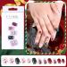 MELLIEX 48 Pieces Christmas False Nails Short 12 Sizes Artificial Press on Nails Full Cover Christmas Stick On Nails for Women Nail Art Decoration White Tree - Buy Online on GoSupps.com