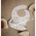 Mushie Baby Silicone Bib | Waterproof & Adjustable | Easy Wipe Feeding Bib | Deep Pockets | BPA-Free Rainbow - Buy Online on GoSupps.com
