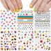 20 Sheets Nail Stickers for Younger Girls + 1 Tweezers | Self-Adhesive Designer Decals with Flowers, Fruits, Animals | Nail Salon/Home Use - 6.2*7.5cm - Buy Online on GoSupps.com