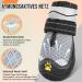 Eyin Dog Shoes - Breathable Paw Protection Non-Slip Sole & Reflective Velcro 2 Pieces for All Dog Sizes Gray Size 4 - Buy Online on GoSupps.com