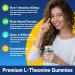 L-Theanine Gummies 400mg Chewable Theanine Supplement for Adults & Kids 4+ Natural Stress Relief zzZ & Focus Supplement Vegan Low Sugar Non-Drowsy Lemon Flavor 60 Chewables 1 Count (Pack of 60) - Buy Online on GoSupps.com