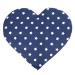 Cherry stone pillow heart approx. 30x25cm - stars-blue - heat cushion - grain pillow - a charming gift cherry stones