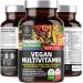N1N Premium Plant Based Multivitamin 86 Powerful Ingredients Men & Women Daily Multivitamins with Raw Veggies and Fruits Probiotics Alfalfa Echinacea Spirulina and Digestive Enzymes 90 Tablets