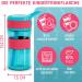Boddel's BPA-Free 400ml Children's Drinking Bottle with Straw & Non-Slip Handle - Shatterproof Water Bottle for School Sport & Kindergarten - Raspberry Red/Turquoise - Buy Online on GoSupps.com