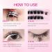 Self Adhesive Eyelashes - No Glue Needed Natural Look Reusable Waterproof Wispy Fluffy Lashes with Tweezer - Buy Online on GoSupps.com