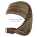 Salife Real Hair Tape Extensions - 20 Pcs 50g 18 inch Balayage Chocolate Brown to Honey #4/26/4 - Invisible Skin Weft Hair Extensions - Buy Online on GoSupps.com