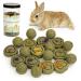 Episkey Bunny Chew Toys Small Animal Treats Natural Timothy Grass Chew Toys Grass Cake&Grass Ball Pet Snacks Molar Teeth Grinding Toy Chewing for Chinchillas Pig Dwarf Rabbit Gerbils H01