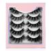 Sibba 5 Pair Dramatic 20mm Faux Mink Eyelashes - Wispy Thick & Fluffy Eyelash Extensions for Stunning Volume - Buy Online on GoSupps.com