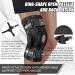 NEENCA Professional Knee Brace for Knee Pain Hinged Knee Support with Patented X-Strap Fixing System Strong Stability for Pain Relief Arthritis Meniscus Tear ACL PCL MCL Runner Sport Workout Black - Single Medium - Buy Online on GoSupps.com