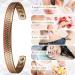YINOX 16.5cm Tri-color Magnetic Copper Bracelet for Women - 8 Magnet Gift for Wife & Mother - Buy Online on GoSupps.com