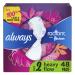 Always Radiant Feminine Pads for Women Size 2 Heavy with Wings Scented 48 CT Size 2 48 Count