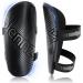 RAYSHARP Shin Guards Soccer Youth - Comfortable and Durable Toddler Kids Soccer Shin Guards with Adjustable Straps for Boys Girls Teenagers Adults Black X-Small