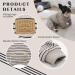 KYEESE Stretchy Dog Pajamas for Small Dogs - Striped 4 Legged Jumpsuit for Hair Shedding Cover - XL - Ivory Brown - Buy Online on GoSupps.com
