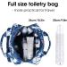 Large Blue Lotus Toiletry Bag: Full Size Makeup Organizer for Women | Travel Cosmetic Bag - Buy Online on GoSupps.com