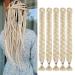 Tess 41 "Braids Extensions Kunsthaar crochet jumbo braids synthetic braiding hair 5pcs 165g/bundle 100cm extensions blonde 104 cm (5 pieces) #613 light blonde