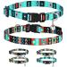 CollarDirect Cat Collar Release Click Buckle Set 2 Piece Set Tribal Aztec Pattern Pet Safety Adjustable Kitten Collar with Bell (Tribal + Ethnic) Ethnic + Tribal