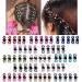 LFRANK 65pcs Mini Claw Hair Clips Mix Colored Kids Hair Accessories for Girls Women Flower Hair Clips for Thin Hair Small Hair Claw Clips Metal Clamps Mini Hair Bangs Hair Pins Crystal Cute Hair Clip
