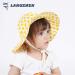 LANGZHEN Baby Girls Sun Protection Hat - Adjustable Toddler Kids Wide Brim Play Hat, Duckling-yellow 1-2 Years - Buy Online on GoSupps.com
