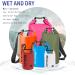 IDRYBAG Waterproof Backpack Dry Bag 5L - Orange | For Women Men | Ideal for Kayaking, Boating, Hiking | Waterproof Floating Bag - Buy Online on GoSupps.com