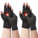 2 Pairs Fingerless Gloves for Women&Men - Compression Gloves for Arthritis - Providing Warmth and Compression to Promote Healing - Relieve Arthritis Pain Breathable Fabric Comfortable Fit(L Grey) L Grey