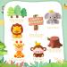 JeVenis Jungle Animals Cake Decoration - Safari Birthday & Baby Shower Decor | Perfect for Celebrations - Buy Online on GoSupps.com