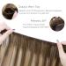 40cm 80g Balayage Chocolate Brown to Caramel Blonde Real Hair Extensions | Sew In Tresses Weft - Premium Quality - Buy Online on GoSupps.com