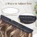 Invisible Wire Hair Extensions | Adjustable Transparent Secret Wire Hair Pieces with Clips | 20 Inch Synthetic Wavy Blonde Highlighted Medium Brown Hair for Women - Buy Online on GoSupps.com