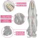 Curly Silver Grey Ponytail Clip Hair Extension 18 Inch - FXYTK Claw Jaw Ponytail - Buy Online on GoSupps.com