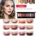 Vtrem 10 Color Eyeshadow Palette | Matte Waterproof & Highly Pigmented | Perfect for Beginners & All Skin Tones - Smokey Eye Makeup - Buy Online on GoSupps.com