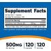 Nutricost Pantothenic Acid (Vitamin B5) 500mg - 120 Capsules | High Quality Supplement - Buy Online on GoSupps.com