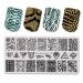 Nail Stamping Plate Fashion Animal Pattern Stamp Template Print Image Nail Art Stamper Scraper Nails Tool