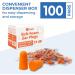 Reli Foam Ear Plugs - 100 Pairs Bulk Individually Wrapped | 31 dB NRR Noise Cancelling | Best for Sleeping Snoring Concerts & Travel | Soft Peach Foam Ear Plugs - Buy Online on GoSupps.com