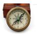 KHUMYAYAD Brass Pocket Compass - Antique Handmade Compass with Leather Case | Fully Functional & Stylish Travel Accessory - Buy Online on GoSupps.com