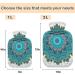 NAANLE Hot Water Bottle with Cover - 1L Paisley Transparent Heat Bottle for Menstrual Cramps Pain Relief & Therapy - Buy Online on GoSupps.com