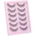 Manga Cat Eye False Eyelashes - Natural Look Wispy Lashes - Asian Korean Cosplay Faux Mink - 6 Pairs - Buy Online on GoSupps.com
