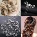 Bridal Wedding Hair Accessories Set - Pearl and Crystal Beads Hair Vine Headband with Rhinestone Pins - Silver Jewelry Headpiece for Brides and Bridesmaids - Buy Online on GoSupps.com