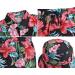 EISHOPEER Men's Hawaiian Flower Print Shirt and Shorts Set - Black & Red - Large (With Hat) - Buy Online on GoSupps.com
