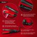 MONDAVA Professional Ceramic Tourmaline Flat Iron Hair Straightener - Dual Voltage Digital Technology, Straighten & Style Wild Hair in Under 8 Min | Ionic Technology | CLASSIC - Buy Online on GoSupps.com