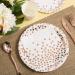 175 Pieces Rose Gold Party Supplies - Rose Gold Dot on White Paper Plates and Napkins Cups Silverware Serves 25 Sets for Wedding Bridal Shower Engagement Birthday Parties White and Rose Gold - Buy Online on GoSupps.com