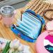 Stylish Menstruation Pad Bag with Zipper | Women's Napkin & Tampon Collection Bag - Underwater Fish Design - Buy Online on GoSupps.com